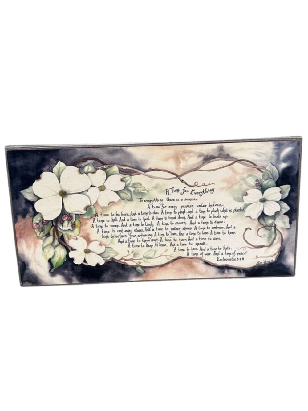 A Time for Everything Scripture Artwork by Lisa Hains